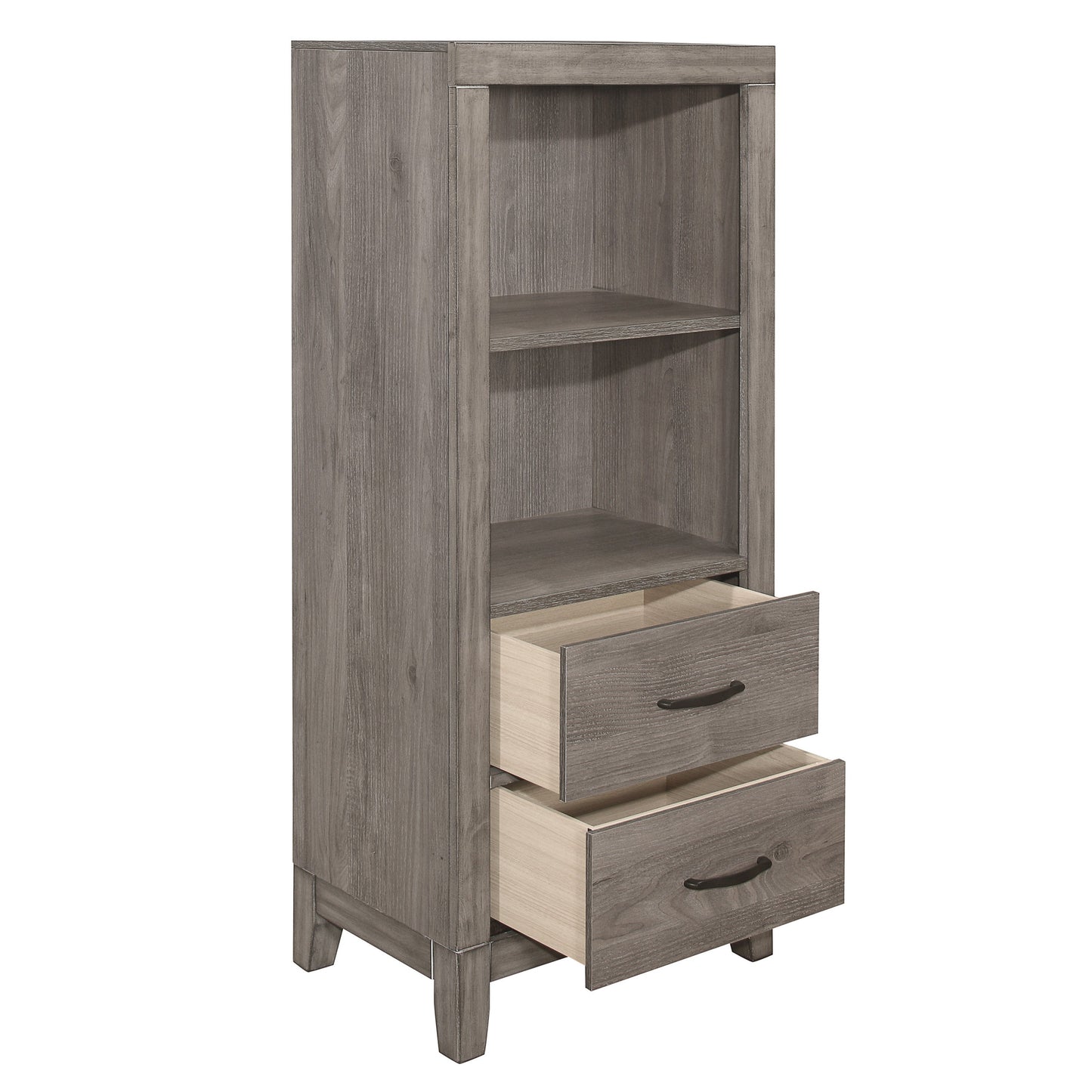 Woodrow Brownish Gray Pier/Tower Nightstand - 2042NB-10 - Luna Furniture - Dallas Store