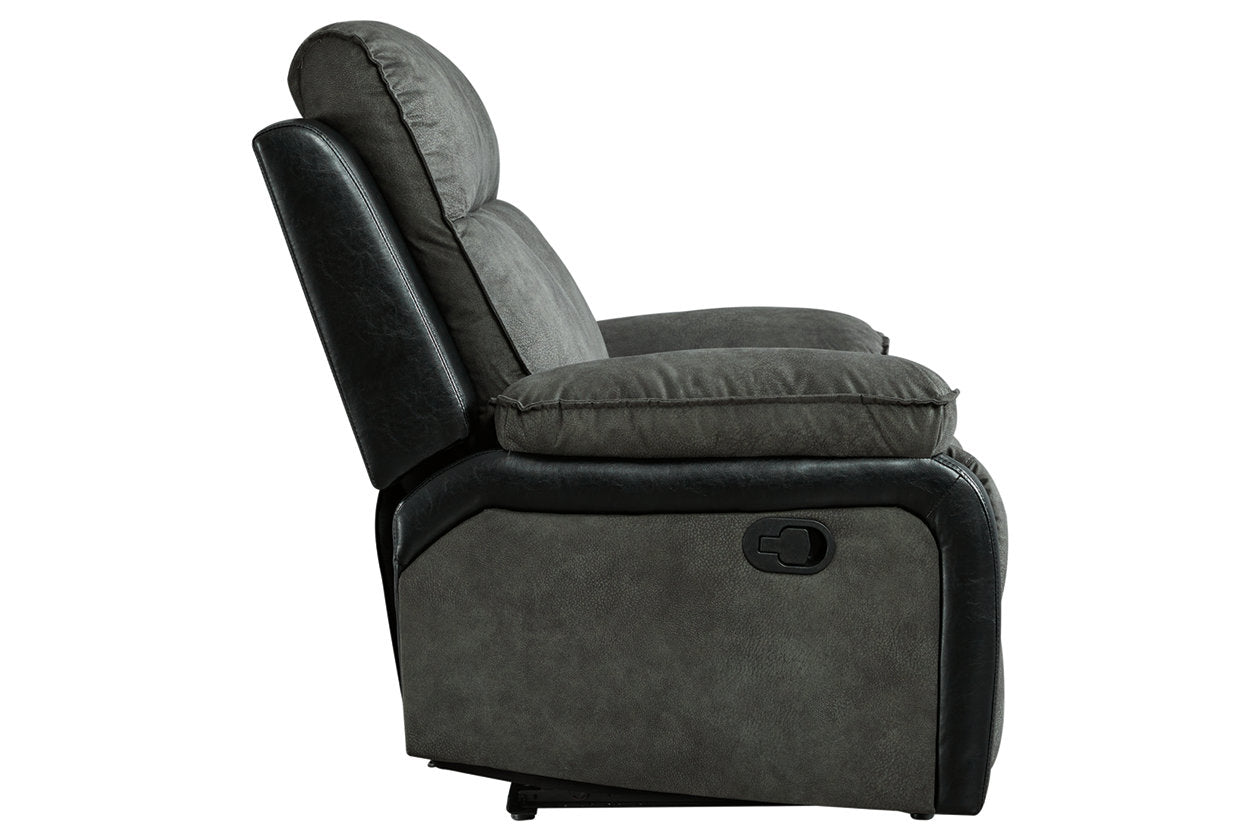 Woodsway Gray Reclining Loveseat - 6450486 - Luna Furniture - Dallas Store