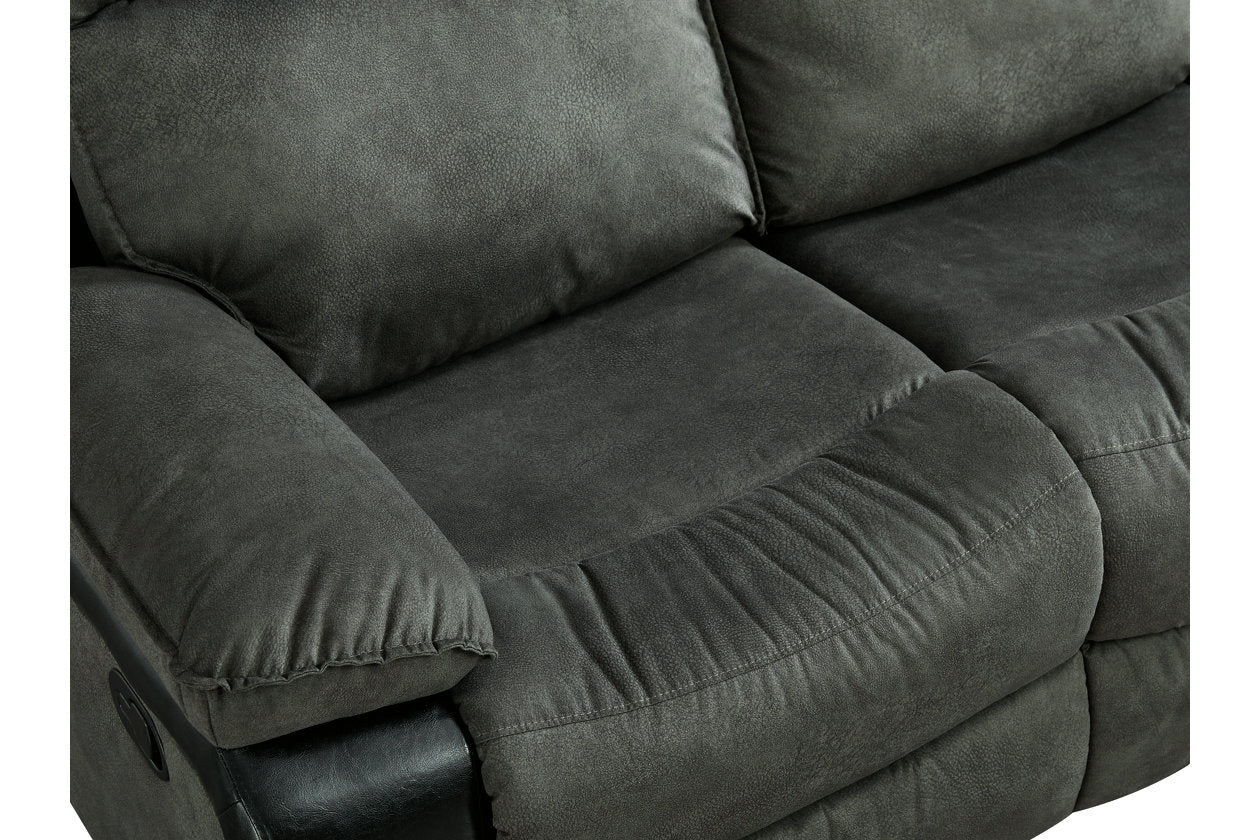 Woodsway Gray Reclining Loveseat - 6450486 - Luna Furniture - Dallas Store
