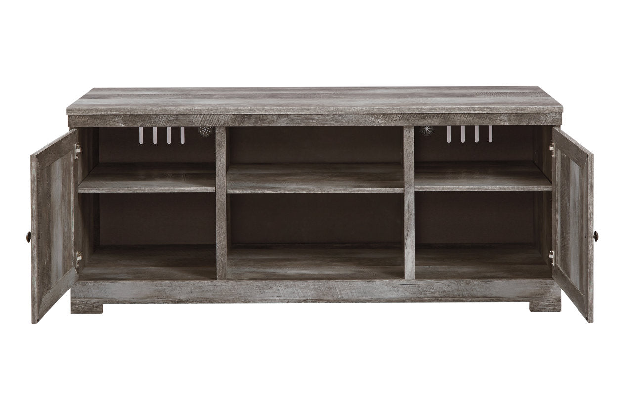 Wynnlow Gray 4-Piece Entertainment Center with Electric Fireplace - SET | W100-02 | W440-24(2) | W440-27 | W440-68 - Luna Furniture - Dallas Store