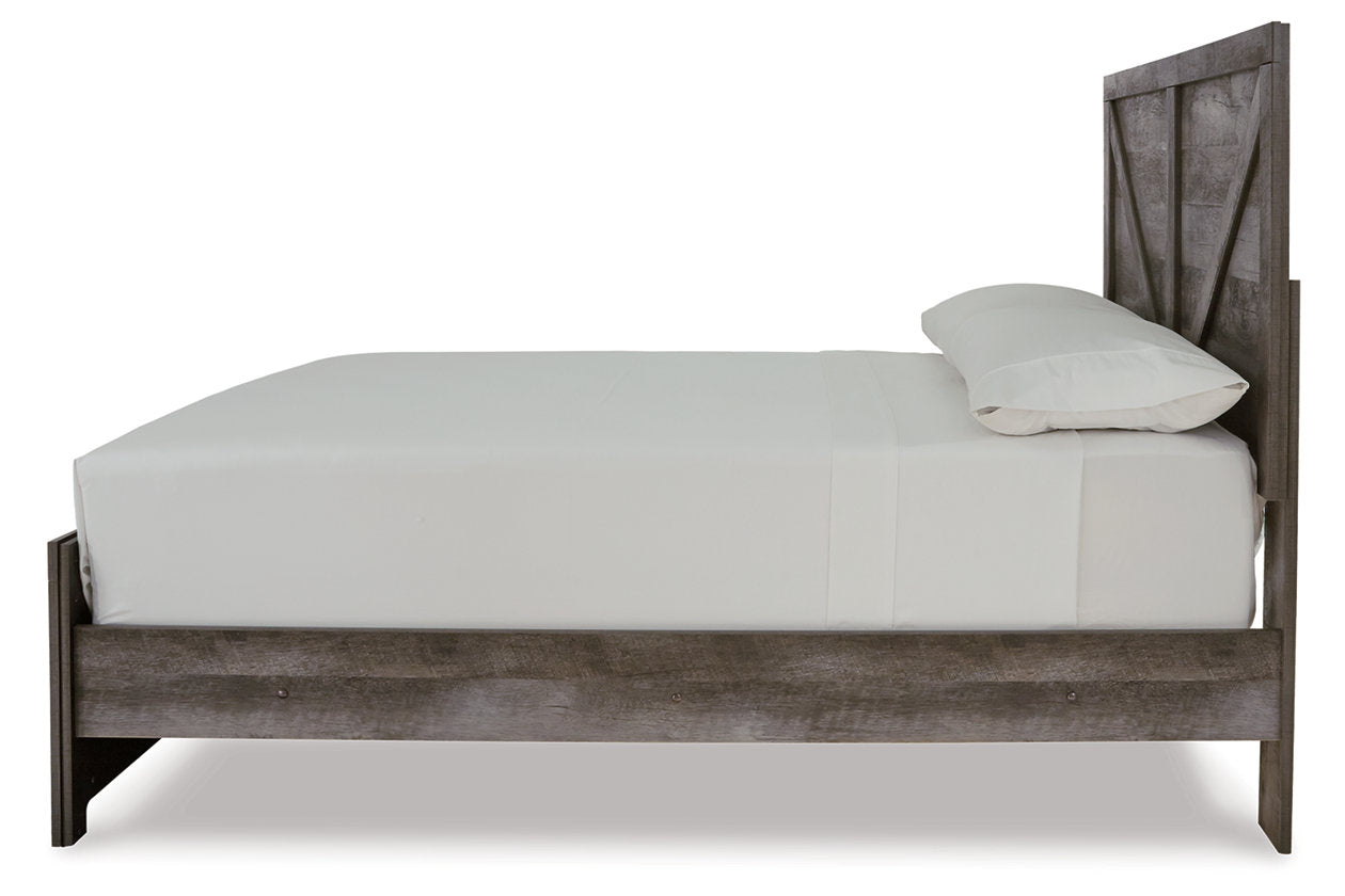 Wynnlow Gray Full Crossbuck Panel Bed - SET | B440-55 | B440-86 - Luna Furniture - Dallas Store
