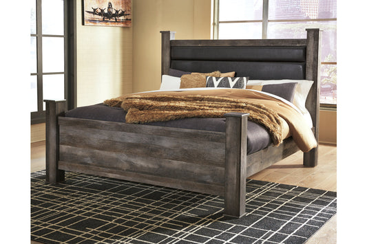 Wynnlow Gray King Poster Bed - SET | B440-62 | B440-66 | B440-68 | B440-99 - Luna Furniture - Dallas Store
