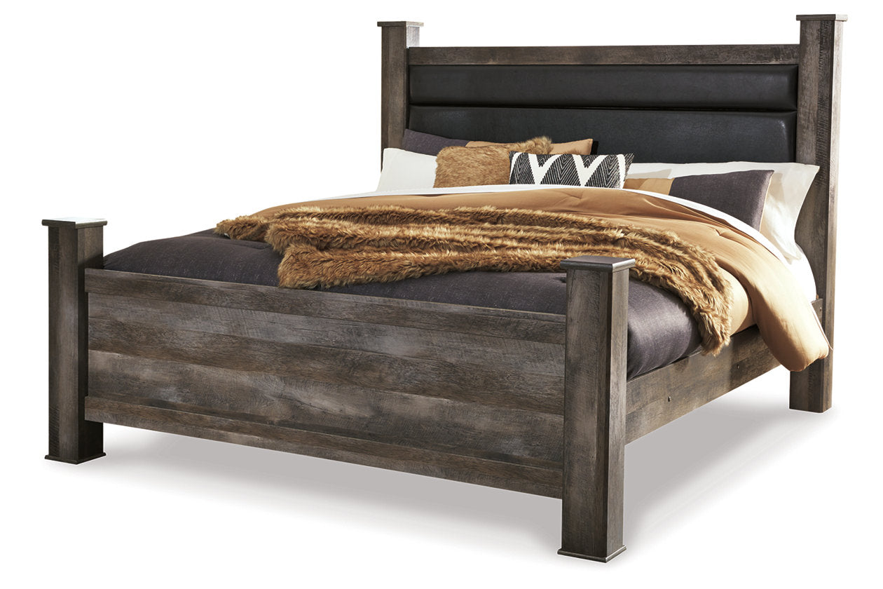 Wynnlow Gray King Poster Bed - SET | B440-62 | B440-66 | B440-68 | B440-99 - Luna Furniture - Dallas Store