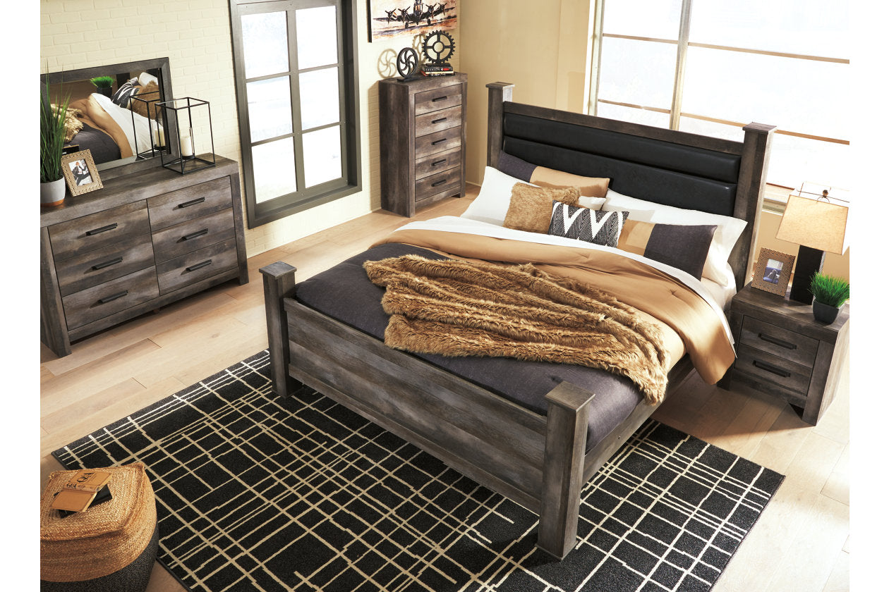 Wynnlow Gray King Poster Bed - SET | B440-62 | B440-66 | B440-68 | B440-99 - Luna Furniture - Dallas Store