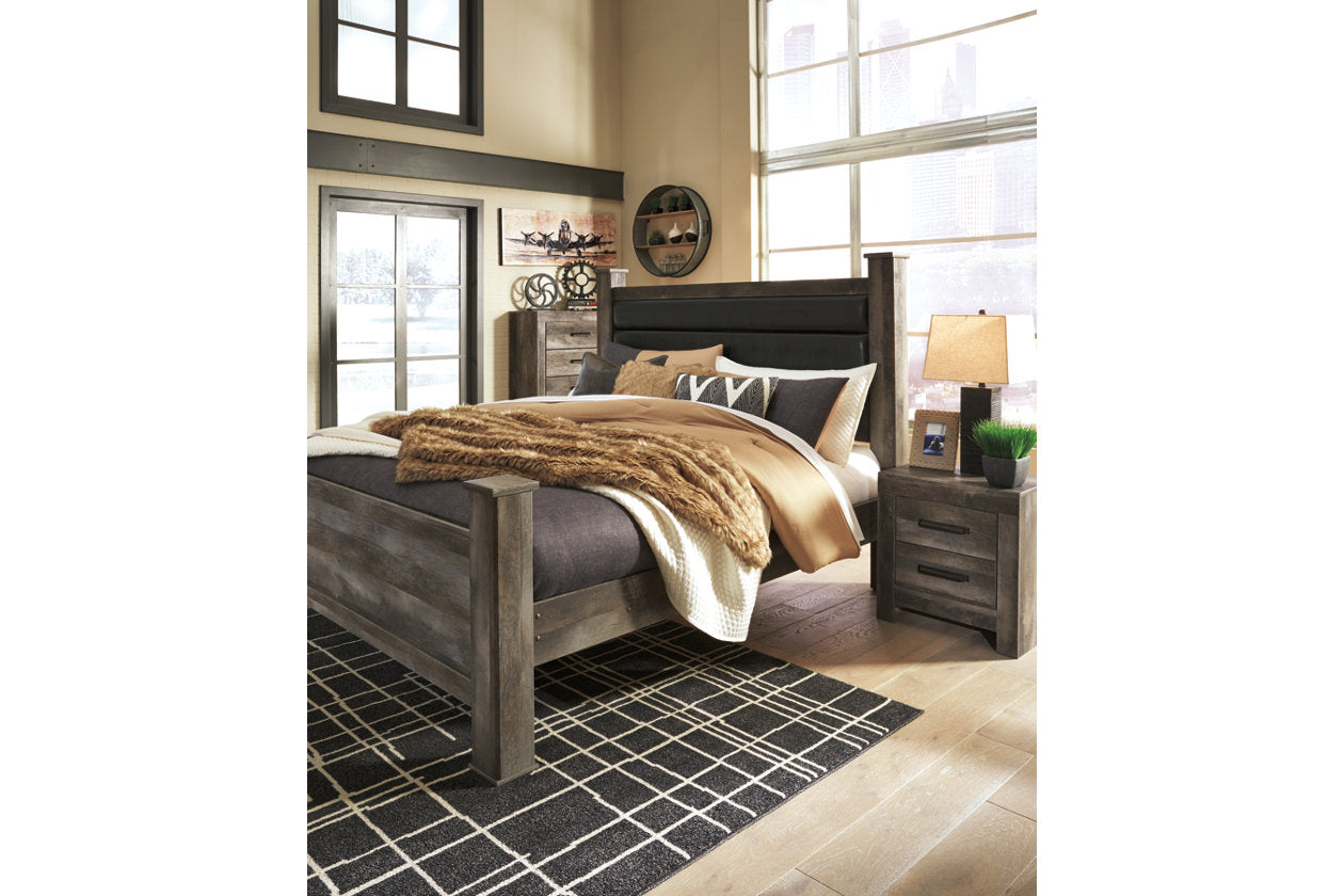 Wynnlow Gray King Poster Bed - SET | B440-62 | B440-66 | B440-68 | B440-99 - Luna Furniture - Dallas Store