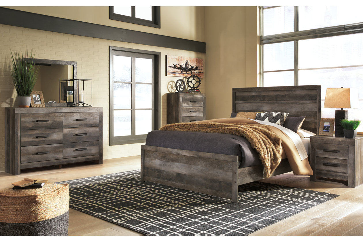 Wynnlow Gray Queen Panel Bed - SET | B440-71 | B440-96 - Luna Furniture - Dallas Store