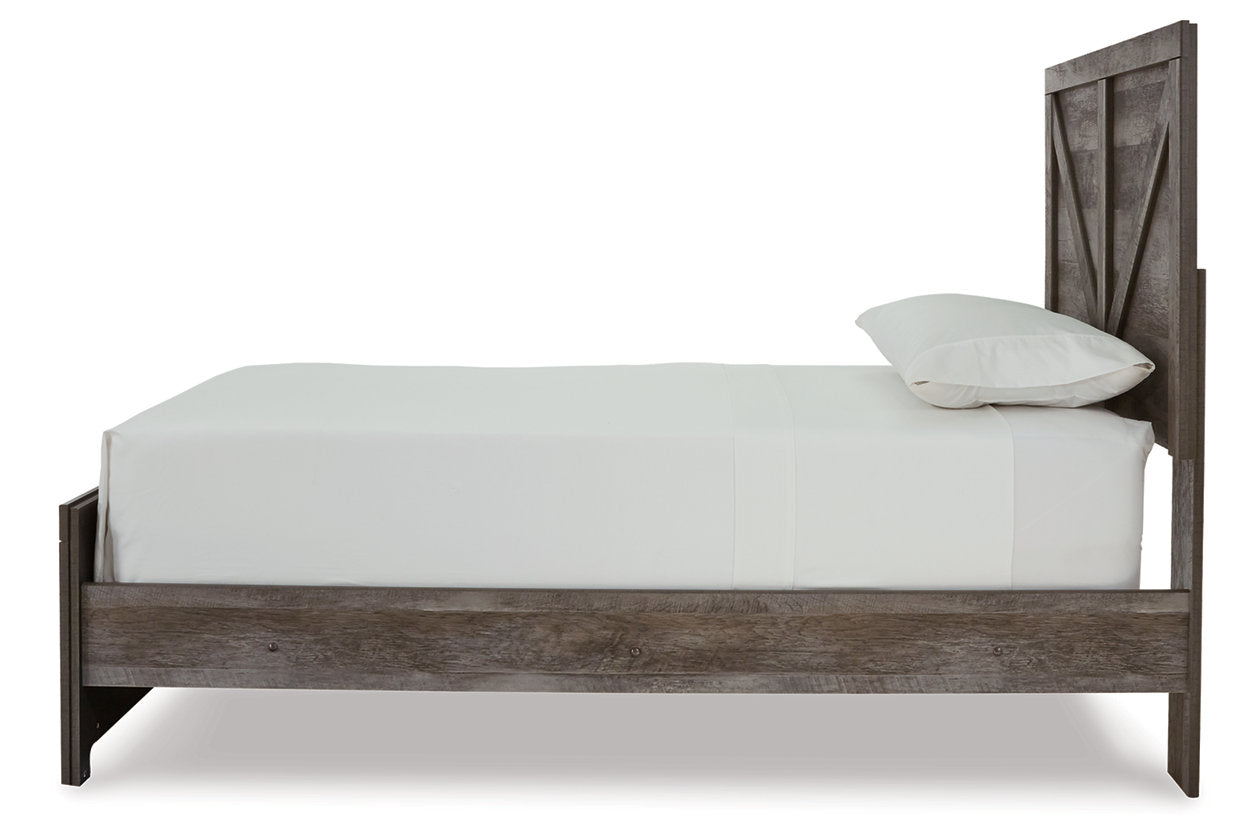 Wynnlow Gray Twin Crossbuck Panel Bed - SET | B440-53 | B440-83 - Luna Furniture - Dallas Store