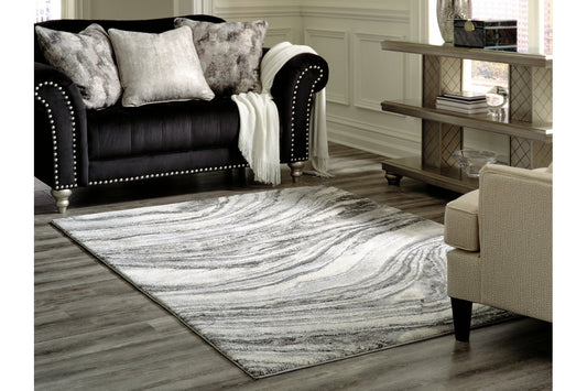 Wysdale Cream/Gray Large Rug - R404901 - Luna Furniture - Dallas Store