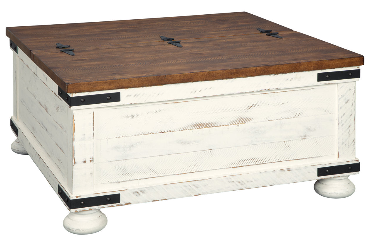 Wystfield White/Brown Coffee Table - T459-20 - Luna Furniture - Dallas Store