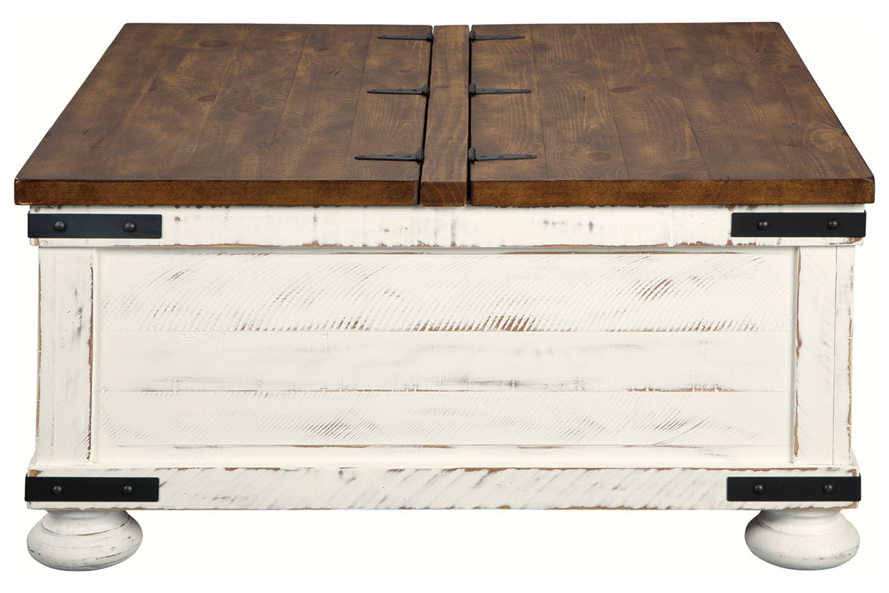 Wystfield White/Brown Coffee Table - T459-20 - Luna Furniture - Dallas Store