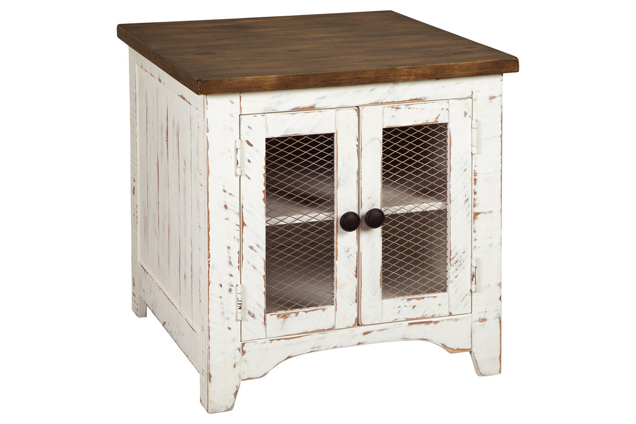 Wystfield White/Brown End Table - T459-3 - Luna Furniture - Dallas Store