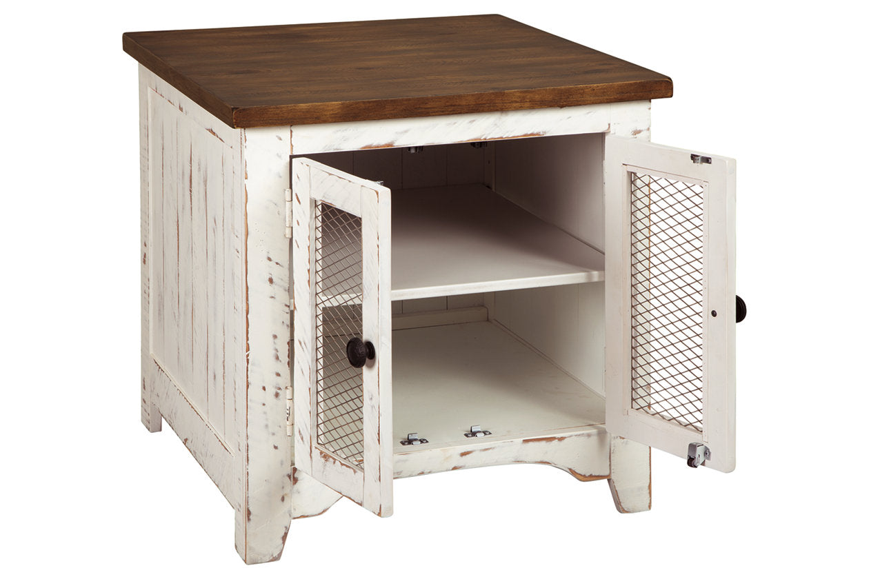 Wystfield White/Brown End Table - T459-3 - Luna Furniture - Dallas Store