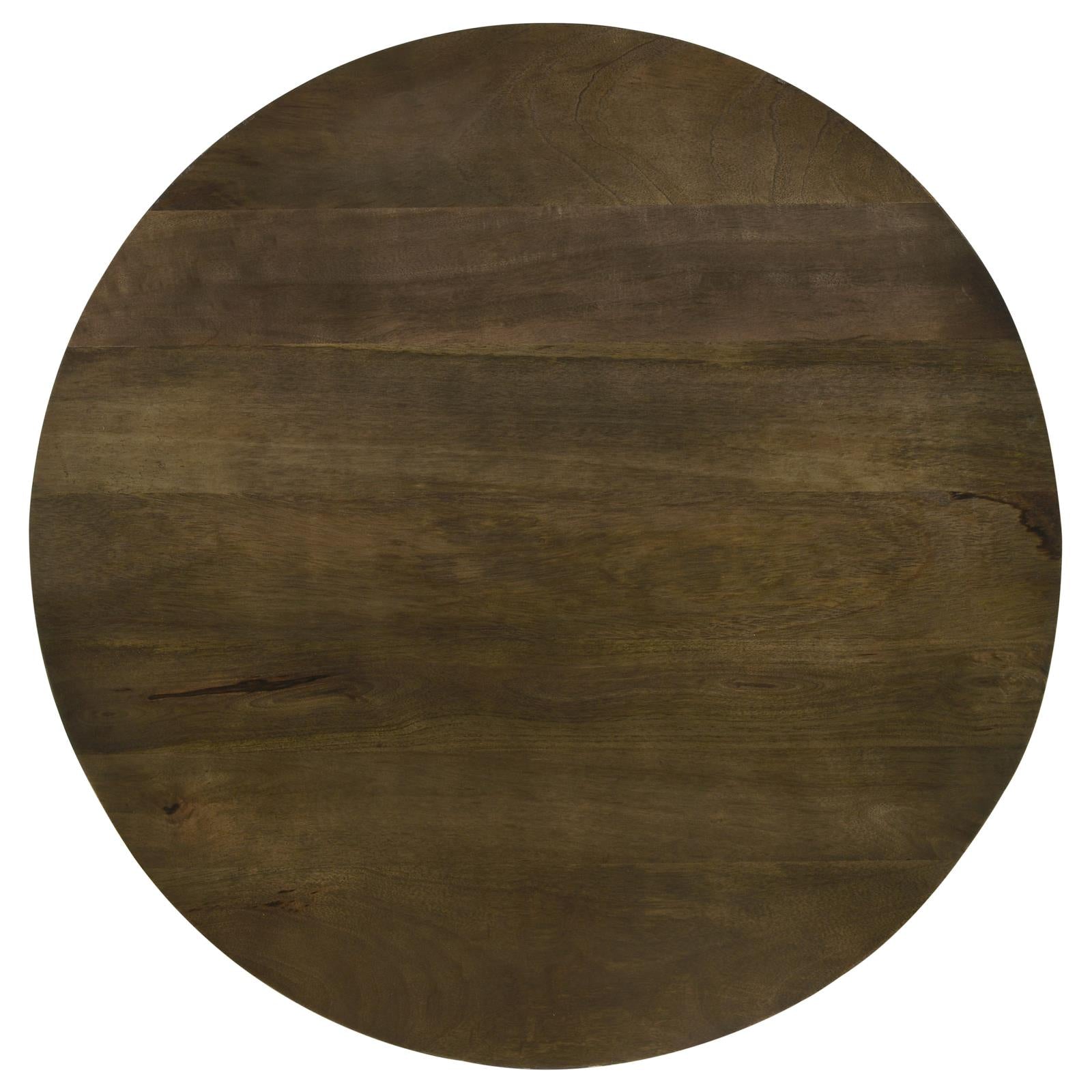 Yaritza Natural/Gunmetal Round Accent Table with Triangle Wire Base - 935995 - Luna Furniture - Dallas Store