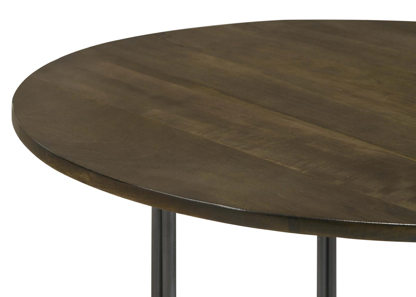 Yaritza Natural/Gunmetal Round Accent Table with Triangle Wire Base - 935995 - Luna Furniture - Dallas Store