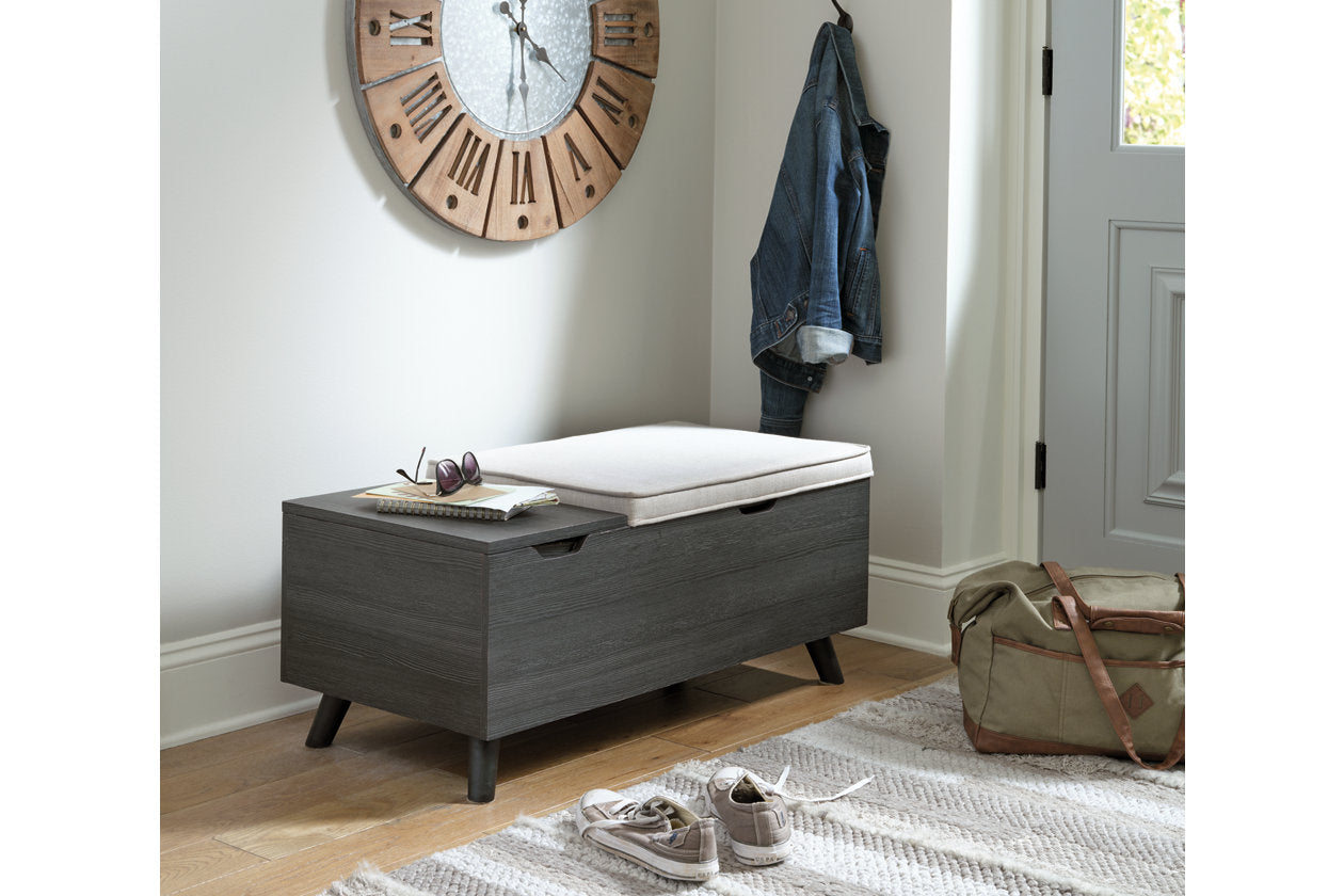 Yarlow Linen/Gray Storage Bench - A3000321 - Luna Furniture - Dallas Store