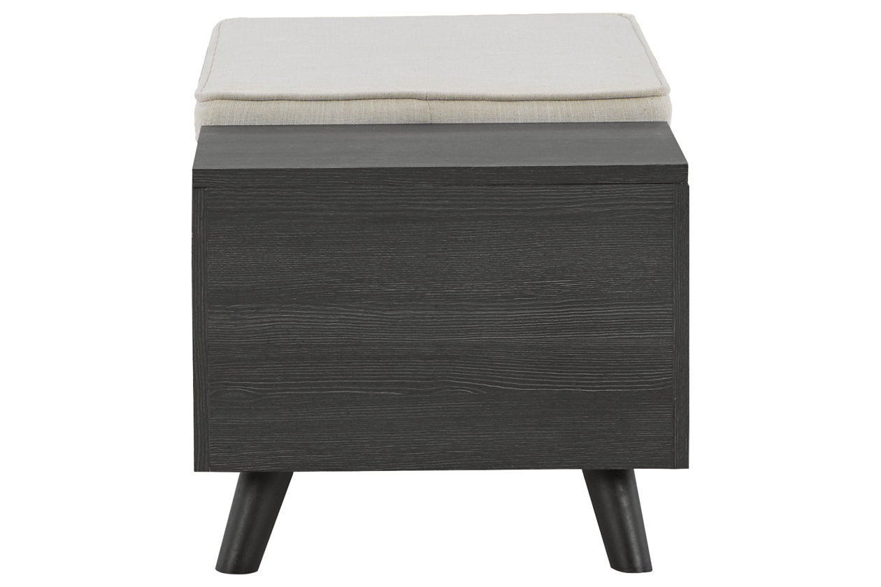 Yarlow Linen/Gray Storage Bench - A3000321 - Luna Furniture - Dallas Store