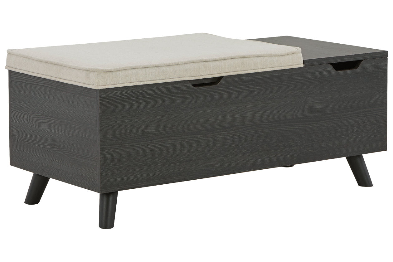 Yarlow Linen/Gray Storage Bench - A3000321 - Luna Furniture - Dallas Store