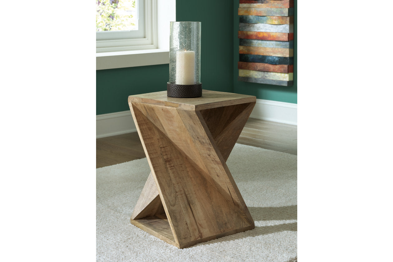 Zalemont Distressed Brown Accent Table - A4000510 - Luna Furniture - Dallas Store