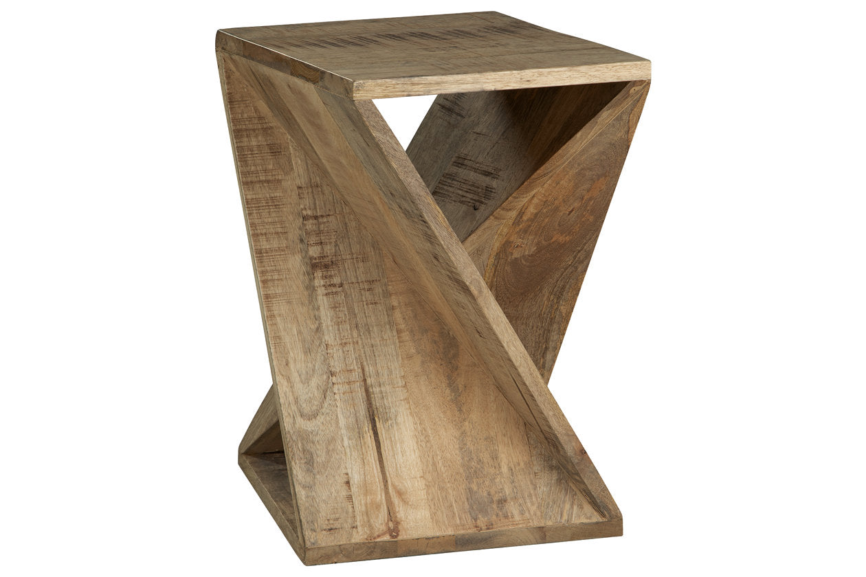 Zalemont Distressed Brown Accent Table - A4000510 - Luna Furniture - Dallas Store
