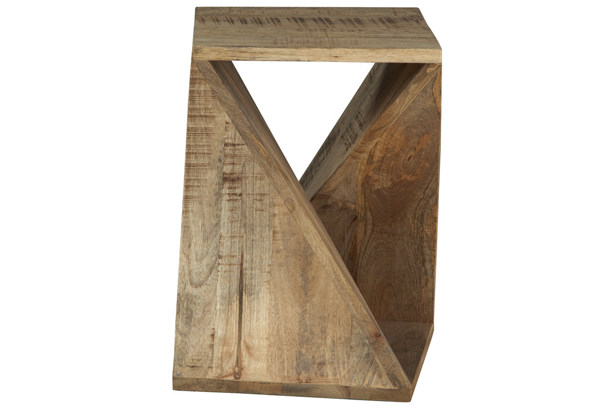 Zalemont Distressed Brown Accent Table - A4000510 - Luna Furniture - Dallas Store