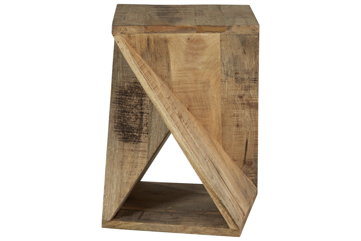 Zalemont Distressed Brown Accent Table - A4000510 - Luna Furniture - Dallas Store