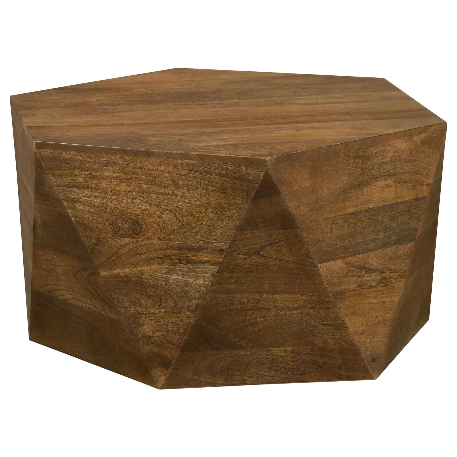 Zalika Natural Hexagonal Coffee Table - 724188 - Luna Furniture - Dallas Store