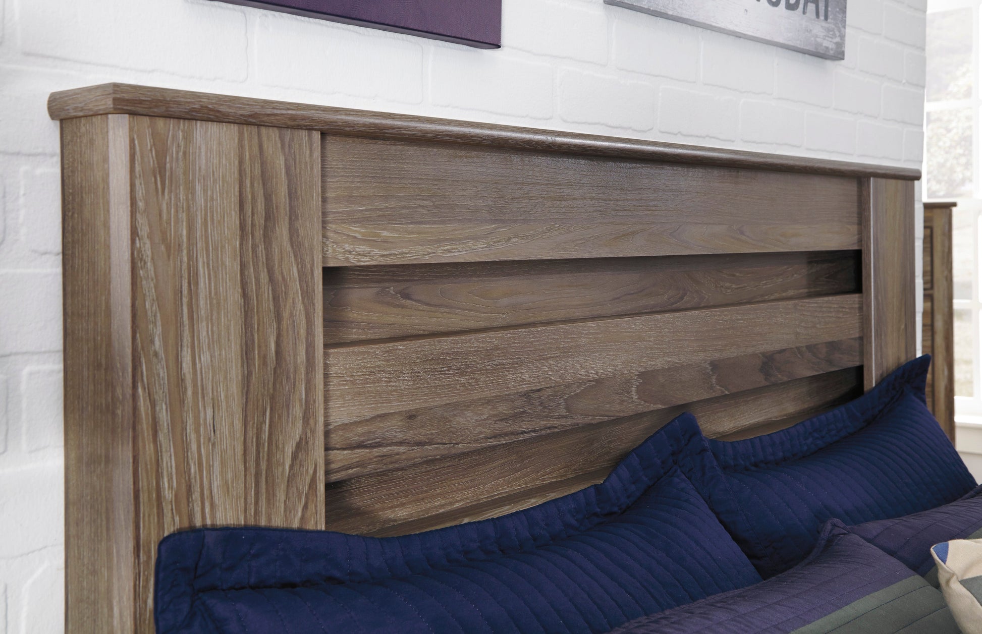 Zelen Warm Gray Panel Bedroom Set - SET | B248-66 | B248-68 | B248-99 | B248-31 | B248-36 - Luna Furniture - Dallas Store